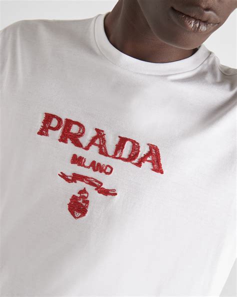 prada t shirt white|Prada men's t shirts amazon.